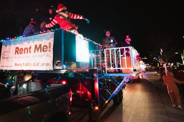 Christmas parade promotional appearance