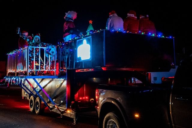 Christmas parade promotional appearance