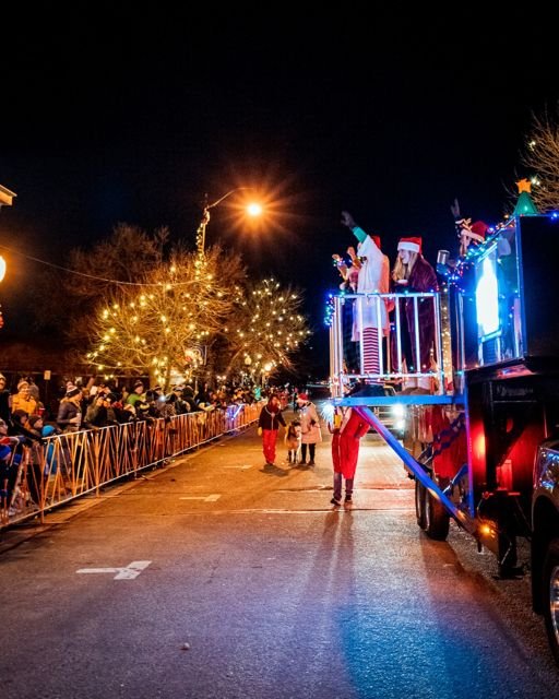 Christmas parade promotional appearance