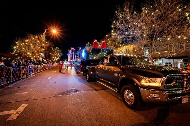 Christmas parade promotional appearance