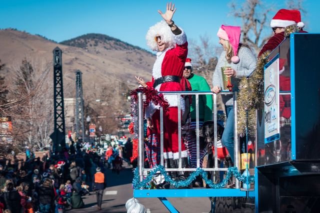 Christmas parade promotional appearance