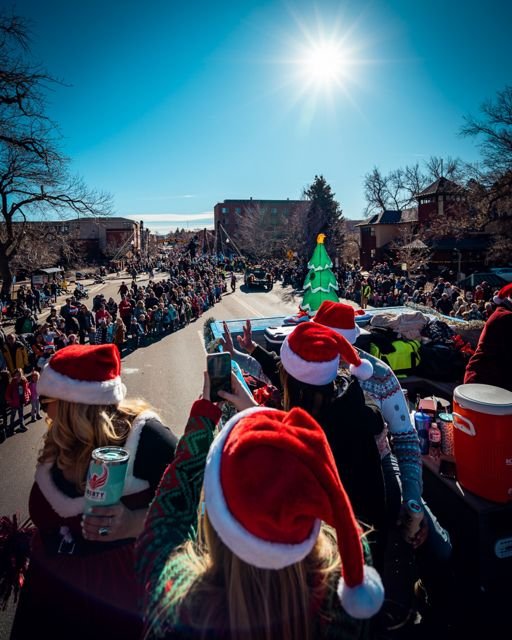 Christmas parade promotional appearance