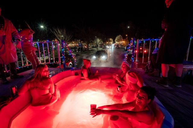 Christmas parade promotional appearance