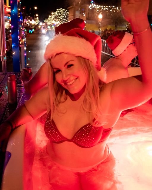 Christmas parade promotional appearance