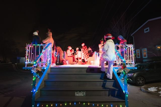 Christmas parade promotional appearance