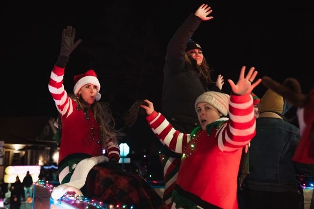 Christmas parade promotional appearance