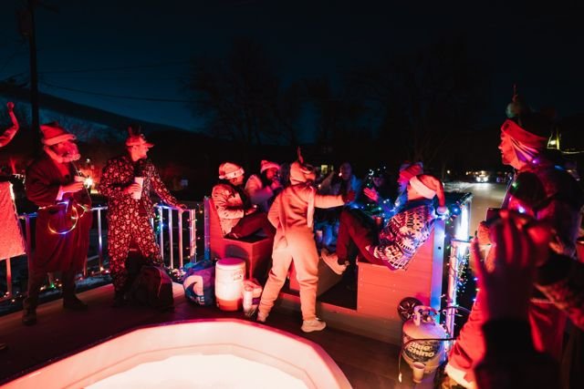 Christmas parade promotional appearance