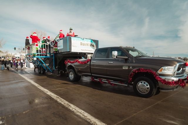 Christmas parade promotional appearance