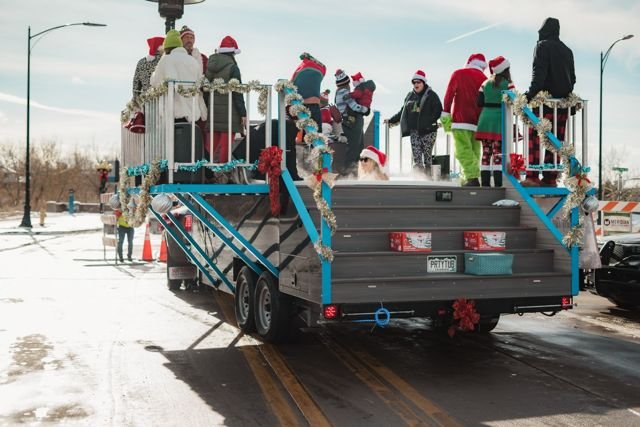 Christmas parade promotional appearance